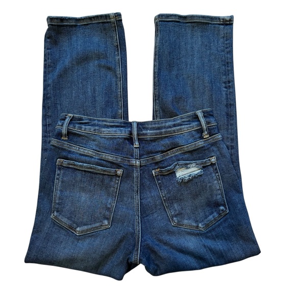 Lovervet Vintage High Rise Stretch Crop Distressed Straight Jean, Sz 27/5 - Picture 10 of 16